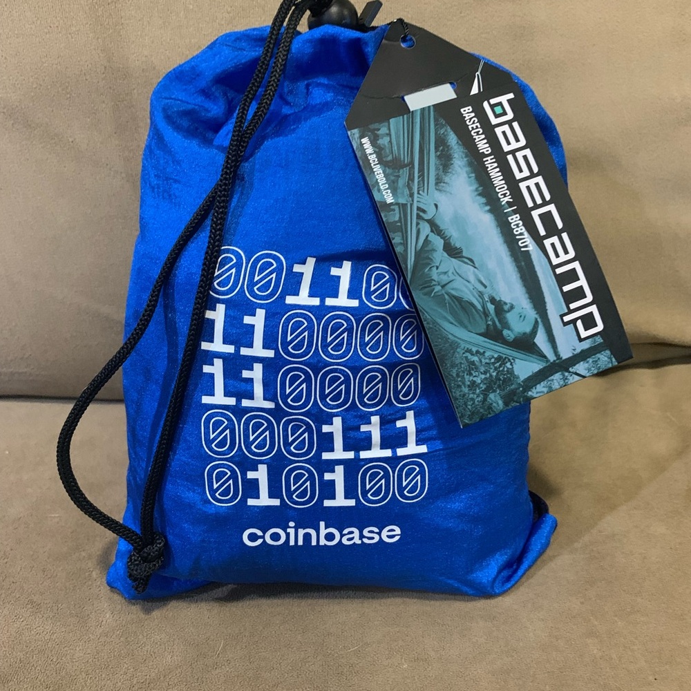 Basecamp Hammock, blue/black (New) hold up to 500 lbs